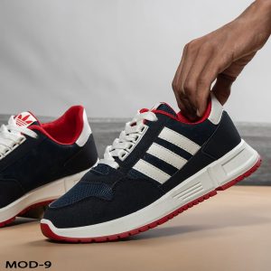 كوتشي رجاليMOD0 مريح شامواه كحلي بنعل PVC-كحلي